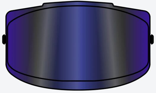 SPARK 2 VISOR BLUE MIRRORED OS