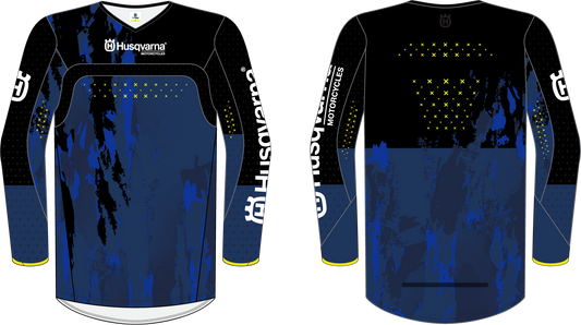 Railed Jersey BLK/BLUE - Size: S