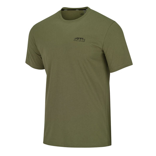 LOGO T-SHIRT MILITARY GREEN - Size: XS