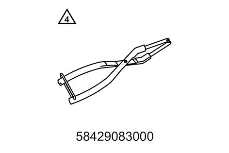 Foot rest spring plier