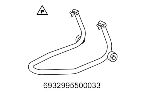 Rear wheel work stand