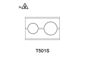 Tube clamp inner/outer pipe