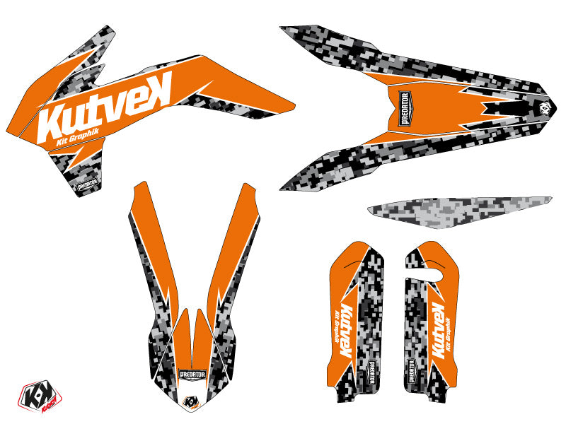 KTM 250 SX Dirt Bike Predator Graphic Kit Orange