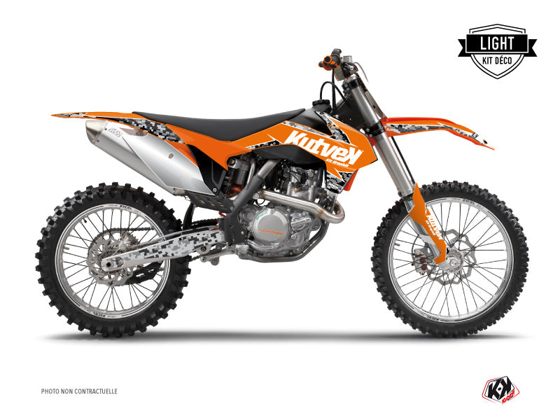 KTM 250 SX Dirt Bike Predator Graphic Kit Orange LIGHT - Light versie