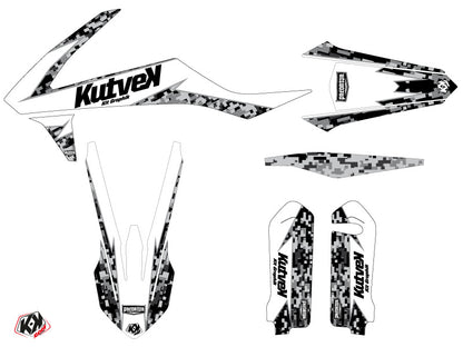 KTM 250 SXF Dirt Bike Predator Graphic Kit White