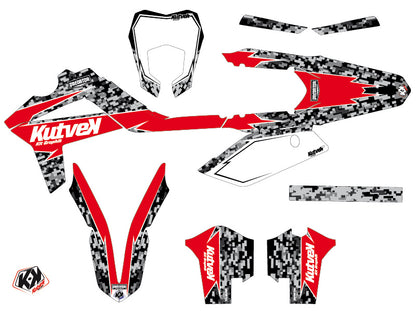 GASGAS ECF Dirt Bike Predator Grafikset Schwarz Rot