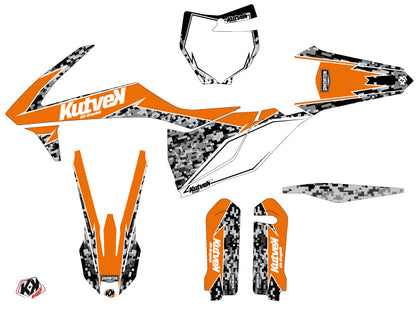 KTM 450 SXF Dirt Bike Predator Graphic Kit Orange