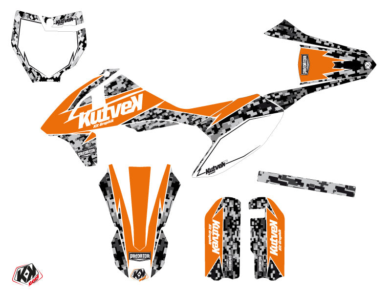 KTM 50 SX Dirt Bike Predator Graphic Kit Orange