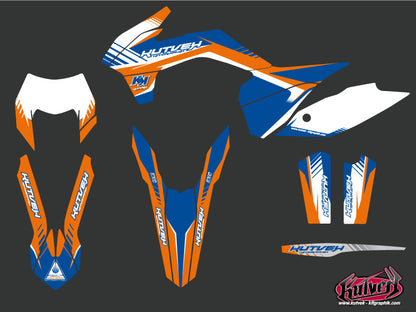 KTM EXC-EXCF Dirt Bike Pulsar Graphic Kit Blue