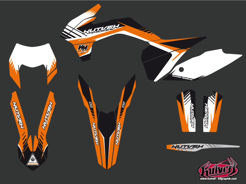 KTM EXC-EXCF Dirt Bike Pulsar Graphic Kit Black