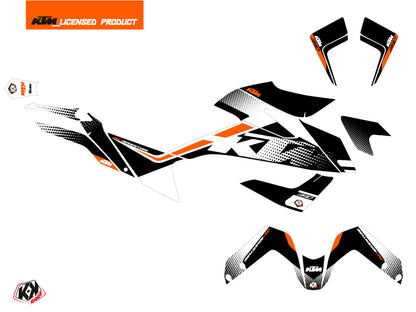 KTM 390 Adventure Street Bike Raster Graphic Kit Black White