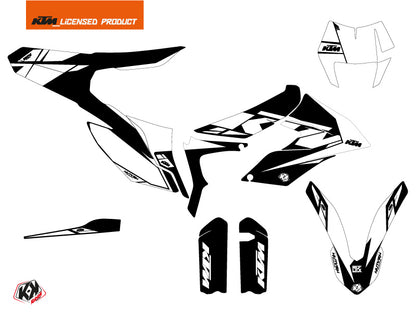 KTM 350 FREERIDE Dirt Bike Reflex Grafikkit Weiß
