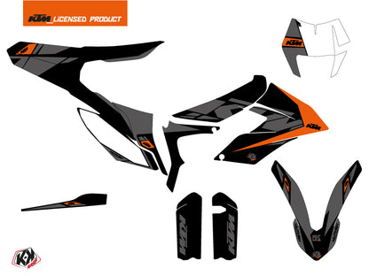 KTM 350 FREERIDE Dirt Bike Reflex Grafikkit Schwarz