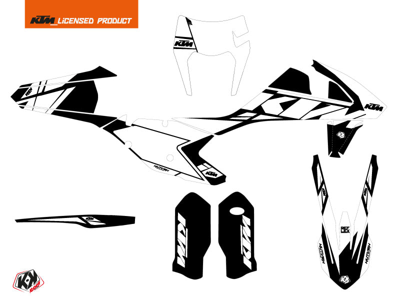 KTM EXC-EXCF Dirt Bike Reflex Graphic Kit White