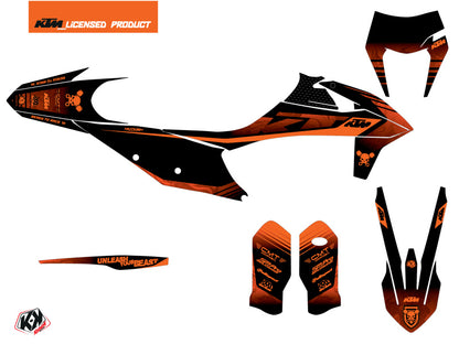 KTM EXC-EXCF Dirt Bike Replika Thomas Corsi 2020 Grafikkit Schwarz Orange