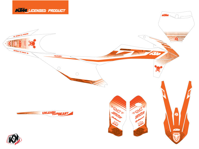 KTM 125 SX Dirt Bike Replica Thomas Corsi 2020 Graphic Kit Orange