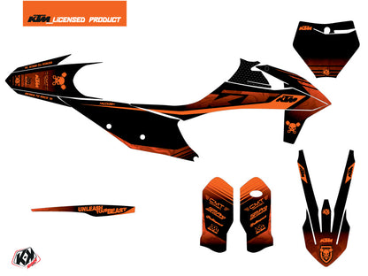 KTM 300 XC Dirt Bike Replica Thomas Corsi 2020 Grafikkit Schwarz Orange