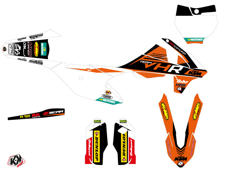 KTM 85 SX Dirt Bike Replica Tixier Team VHR 2018-2019 Graphic Kit