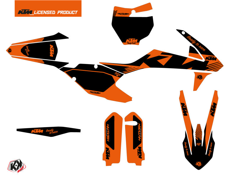 KTM 150 SX Dirt Bike Retro Graphic Kit Orange