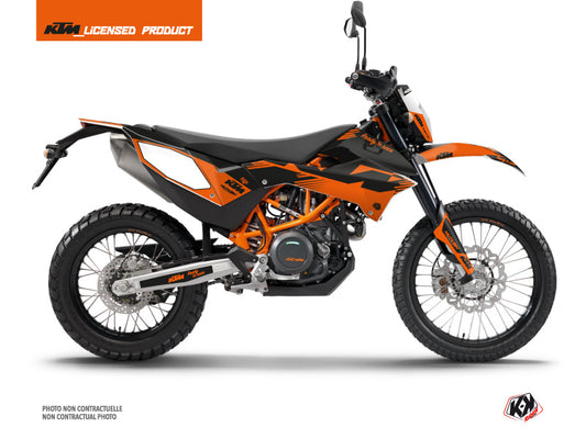 KTM 690 ENDURO R Dirt Bike Retro Graphic Kit Orange