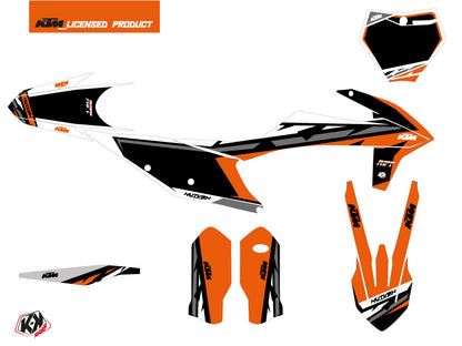 KTM 125 SX Dirt Bike Rift Grafikkit Orange Schwarz