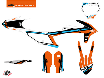 KTM 250 SX Dirt Bike Rift Graphic Kit Orange Blue