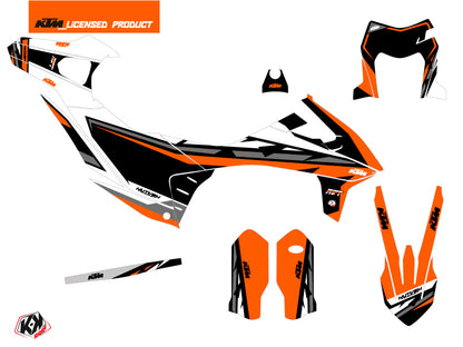 KTM 690 ENDURO R Dirt Bike Rift Grafikkit Orange Schwarz
