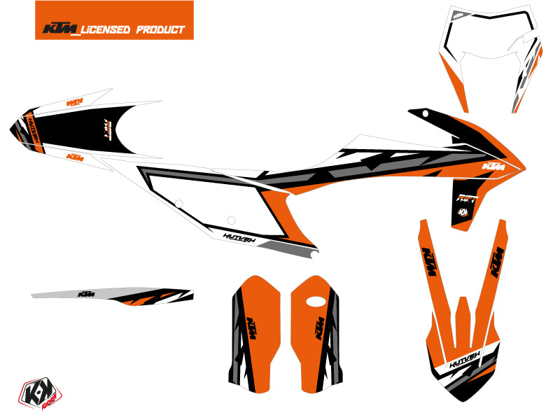 KTM EXC-EXCF Dirt Bike Rift Graphic Kit Orange Black