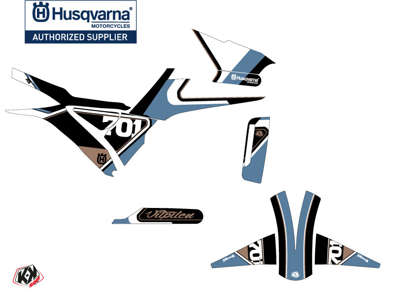 Husqvarna Vitpilen 701 Street Bike Rocket Graphic Kit Blue