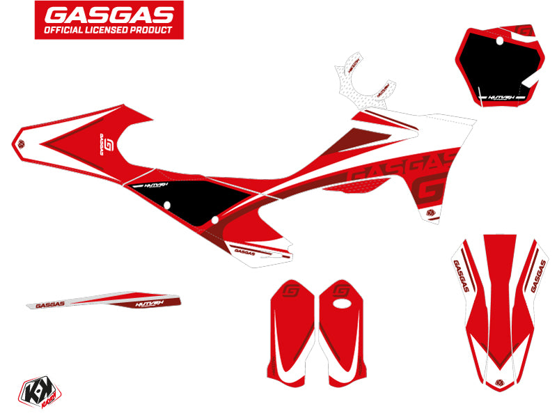 GASGAS MC 125 Dirt Bike Rush Graphic Kit Red
