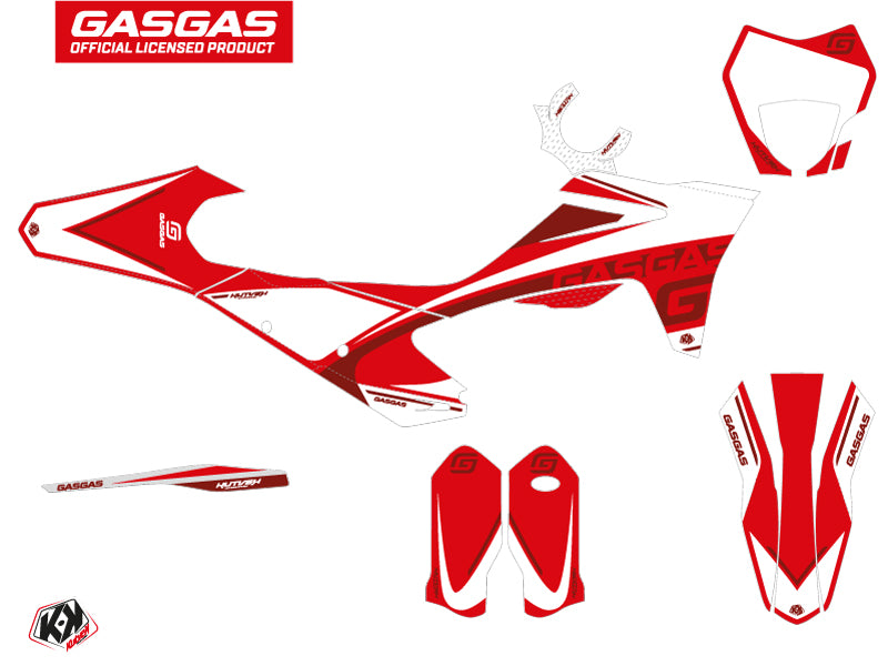 GASGAS ECF Dirt Bike Rush Graphic Kit Red