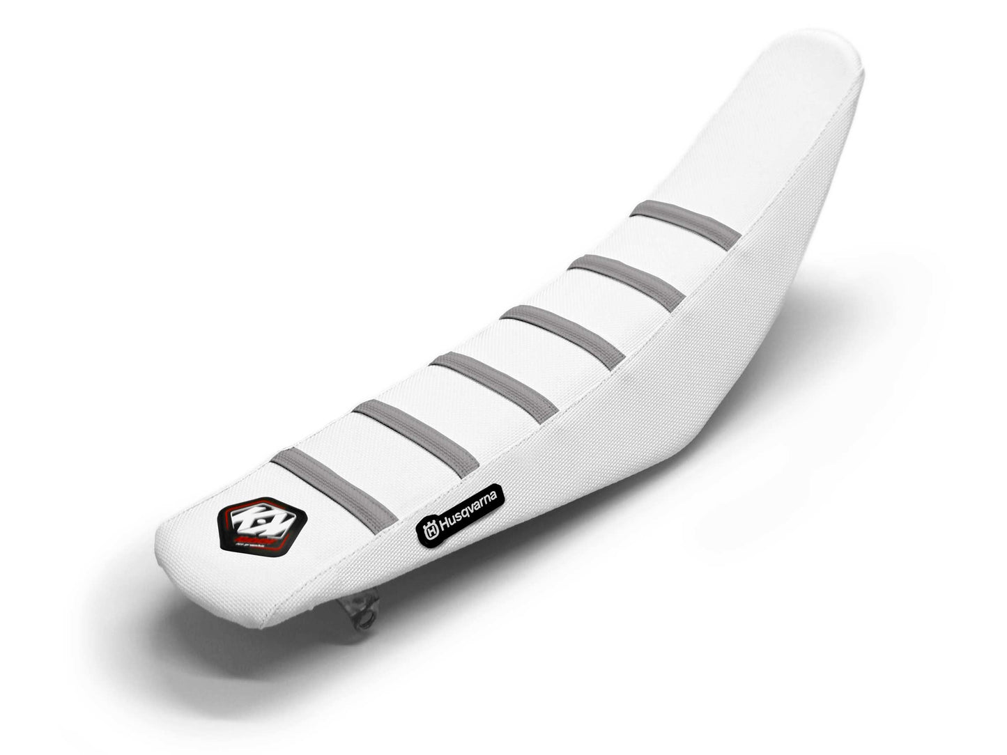 White/Grey Seat Cover  6 Ribs - HUSQVARNA TE 300 I (2024-2024)