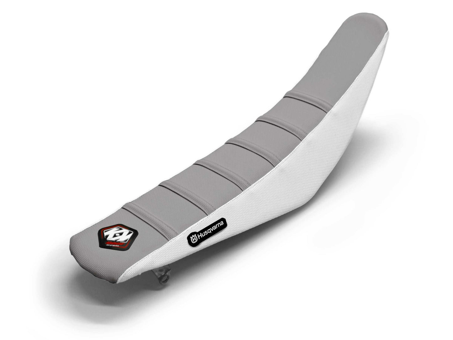White/Grey Seat Cover  6 Ribs - HUSQVARNA SUPERMOTO 701 (2015-2015)