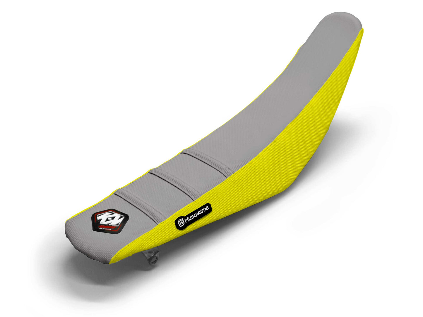 Yellow/Grey Seat Cover  3 Ribs - HUSQVARNA TE 300 (2015-2020)