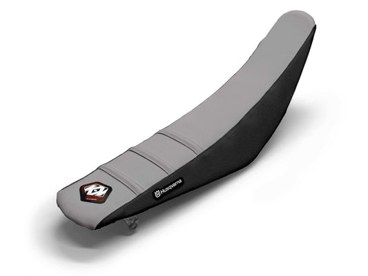 Black/Grey Seat Cover  3 Ribs - HUSQVARNA FE 250 (2015-2024)