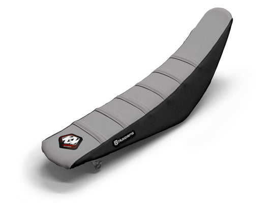Black/Grey Seat Cover  6 Ribs - HUSQVARNA TC 250 (2014-2023)