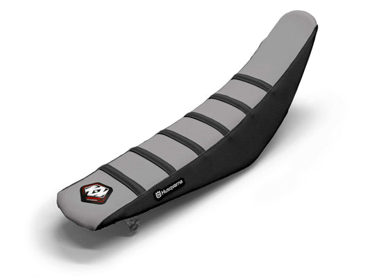 Black/Grey Seat Cover  6 Ribs - HUSQVARNA FE 250 (2015-2024)