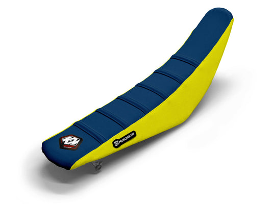 Yellow/Navy Seat Cover  6 Ribs - HUSQVARNA SUPERMOTO 701 (2015-2015)