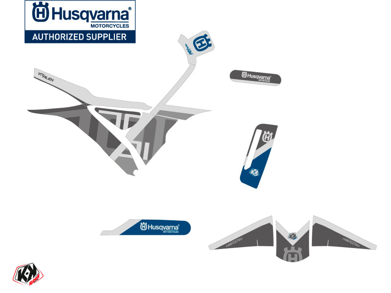 Husqvarna Vitpilen 701 Street Bike Sekment Graphic Kit Blue White