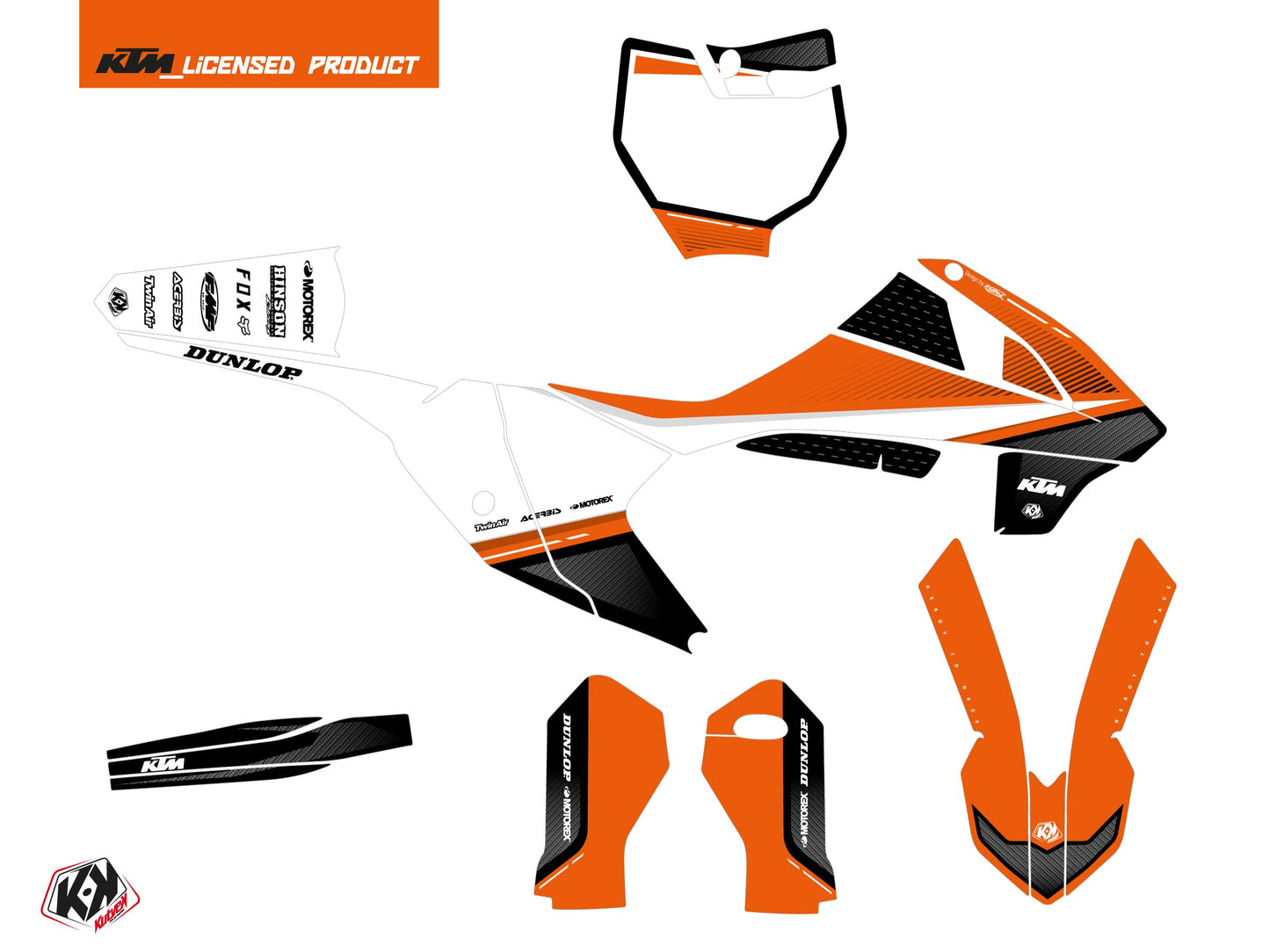 KTM 65 SX Dirt Bike SHAW Graphic Kit Black