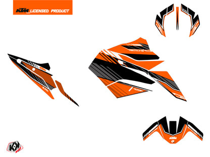 KTM Duke 790 Street Bike Slash Grafikkit Orange Schwarz