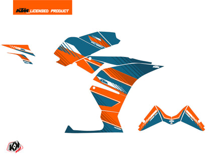 KTM 390 RC Street Bike Slash Grafikkit Orange Blau