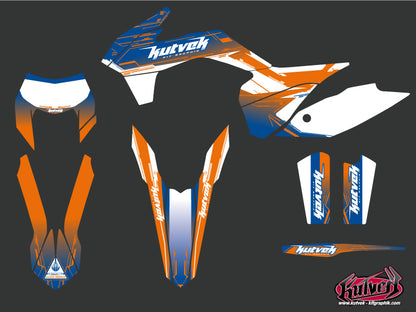 KTM EXC-EXCF Dirt Bike Slider Grafikset Blau