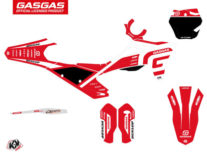 GASGAS MC 125 Dirt Bike Spline Grafik-Kit Weiß