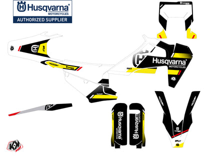 Husqvarna 250 FE Dirt Bike Split Grafikset Schwarz Gelb