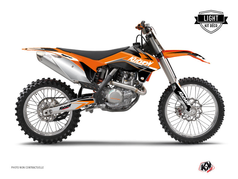 KTM 250 SX Dirt Bike Stage Graphic Kit Orange LIGHT - Light versie