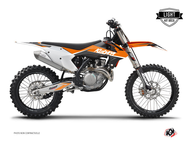 KTM 450 SXF Dirt Bike Stage Graphic Kit Orange LIGHT - Light versie
