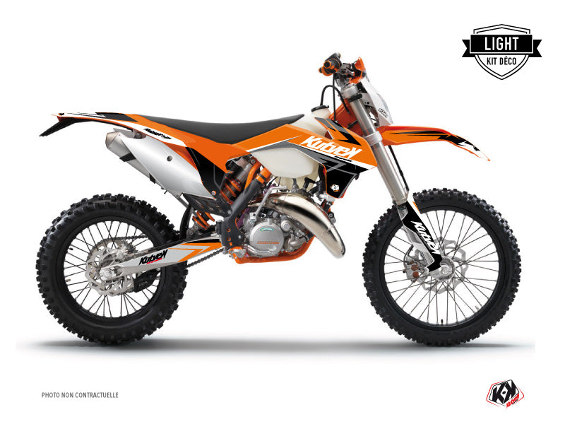 KTM EXC-EXCF Dirt Bike Stage Graphic Kit Orange LIGHT - Light versie