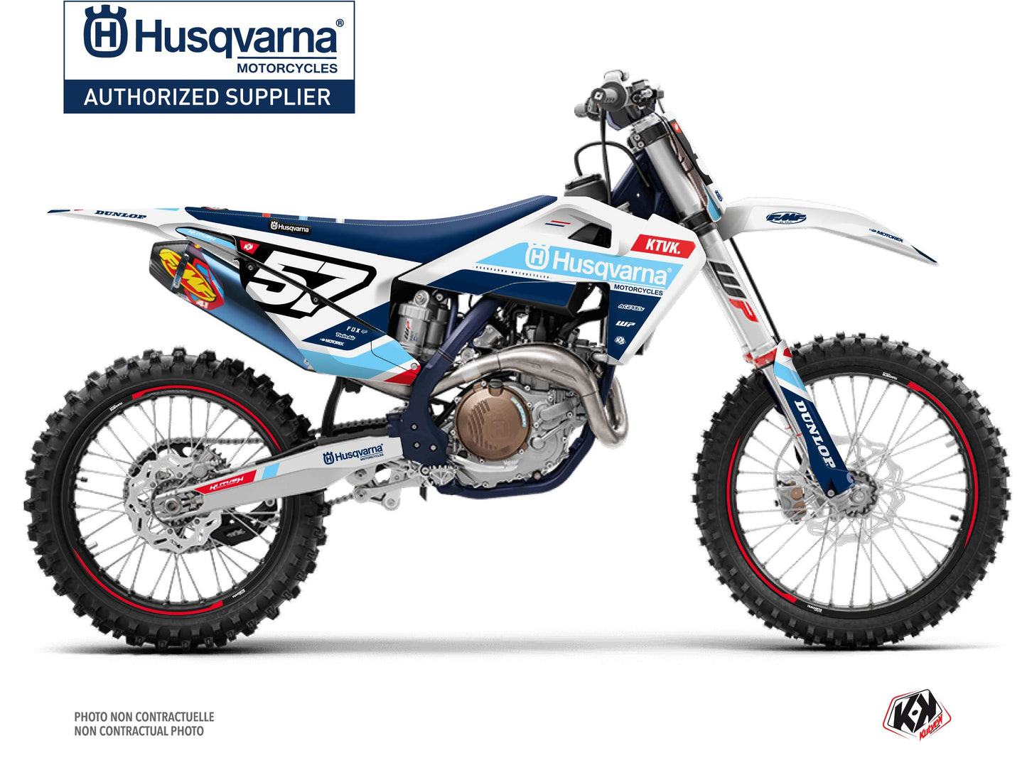 Husqvarna FC 250 Dirt Bike Start Graphic Kit Blue