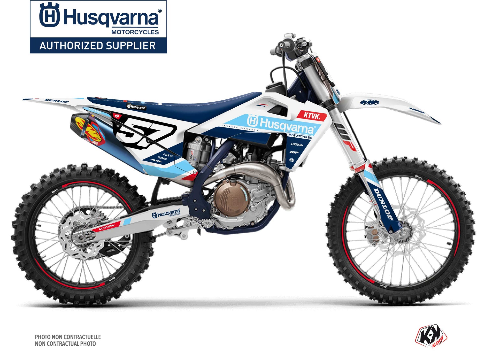 Husqvarna FC 250 Dirt Bike Start Graphic Kit Blue